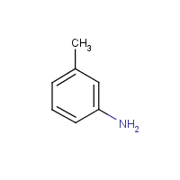 m-Toluidine formula graphical representation