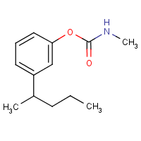 m-(1-Methylbutyl)phenyl methylcarbamate formula graphical representation