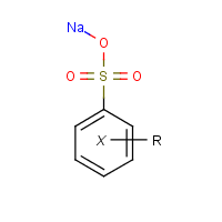 Sodium alkylbenzene sulfonate formula graphical representation