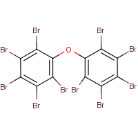 Decabromodiphenyl ether formula graphical representation