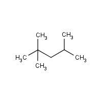 Isooctane formula graphical representation