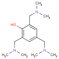 2,4,6-Tris(dimethylaminomethyl)phenol formula graphical representation