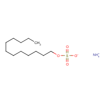 Ammonium lauryl sulfate formula graphical representation