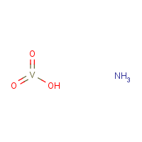 Ammonium metavanadate formula graphical representation