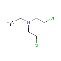 Nitrogen mustard (HN-1) formula graphical representation