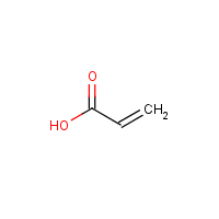 Acrylic acid formula graphical representation