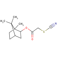Isobornyl thiocyanoacetate formula graphical representation