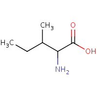 DL-Isoleucine formula graphical representation