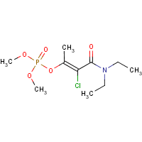 Phosphamidon formula graphical representation