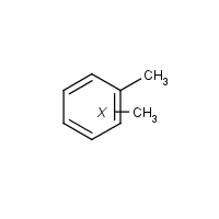 Xylene isomers formula graphical representation