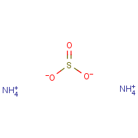 Ammonium sulfite formula graphical representation