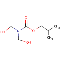 Isobutyl dimethylolcarbamate formula graphical representation