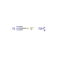 Ammonium thiocyanate formula graphical representation