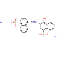 C.I. Acid Red 14 formula graphical representation