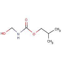 Isobutyl N-(hydroxymethyl) carbamate formula graphical representation