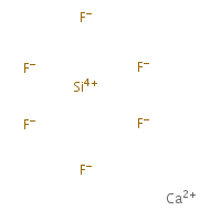 Calcium hexafluorosilicate formula graphical representation