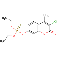 Coumaphos formula graphical representation