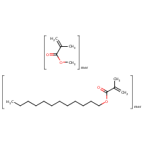 2-Propenoic acid, 2-methyl-, dodecyl ester, polymer with methyl 2-methyl-2-propenoate formula graphical representation