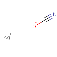 Silver cyanate formula graphical representation