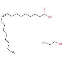 Ethanolamine oleate formula graphical representation