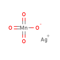 Silver permanganate formula graphical representation