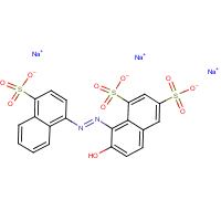 C.I. Acid Red 18 formula graphical representation