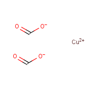 Copper(II) formate formula graphical representation