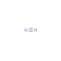 Scandium nitride formula graphical representation