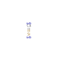 Calcium silicide formula graphical representation
