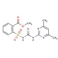 Sulfometuron methyl formula graphical representation