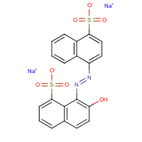 C.I. Acid Red 25 formula graphical representation