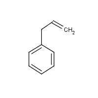 Allylbenzene formula graphical representation