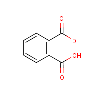 Phthalic acid formula graphical representation