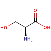 L-Serine formula graphical representation