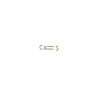 Calcium sulfide formula graphical representation