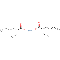 Tin(II) 2-ethylhexanoate formula graphical representation