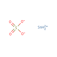 Stannous sulfate formula graphical representation