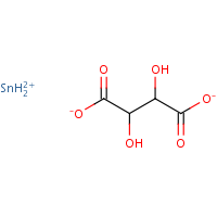 Stannous tartrate formula graphical representation