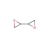 Diepoxybutane formula graphical representation