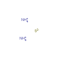 Ammonium sulfide formula graphical representation