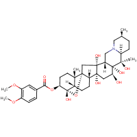 Veratridine formula graphical representation