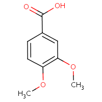 Veratric acid formula graphical representation