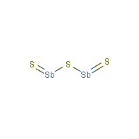 Antimony trisulfide formula graphical representation