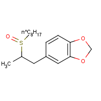 Piperonyl sulfoxide formula graphical representation