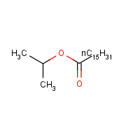 Isopropyl palmitate formula graphical representation