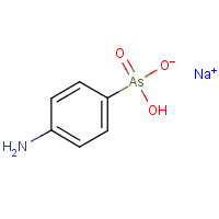 Sodium arsanilate formula graphical representation