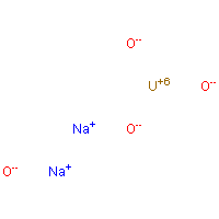 Sodium diuranate formula graphical representation