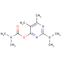 Pirimicarb formula graphical representation