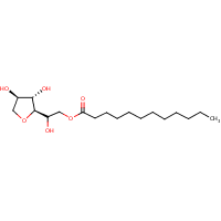 Sorbitan monolaurate formula graphical representation