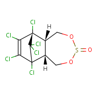 alpha-Endosulfan formula graphical representation